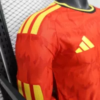 2026 Belgium World Cup Home Football Jersey Player Version Long Sleeve - view 7