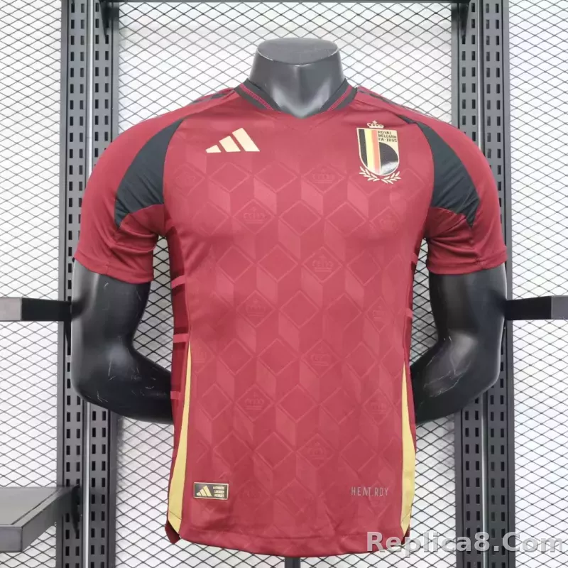 2024 Belgium Euro Cup Home Jersey Player Version