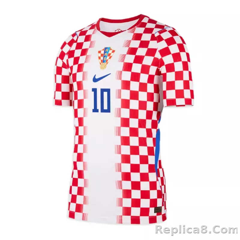 Luka Modrić 10 Croatia World Cup Home Football Jersey 2026 - detail