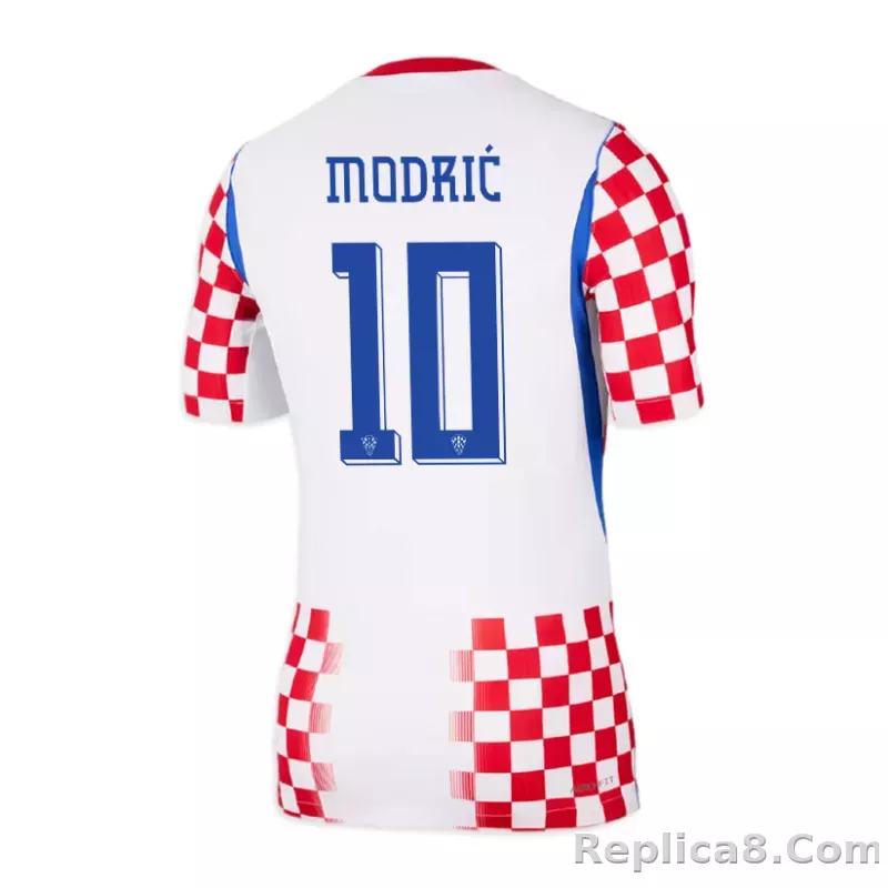 Luka Modrić 10 Croatia World Cup Home Football Jersey 2026 - detail