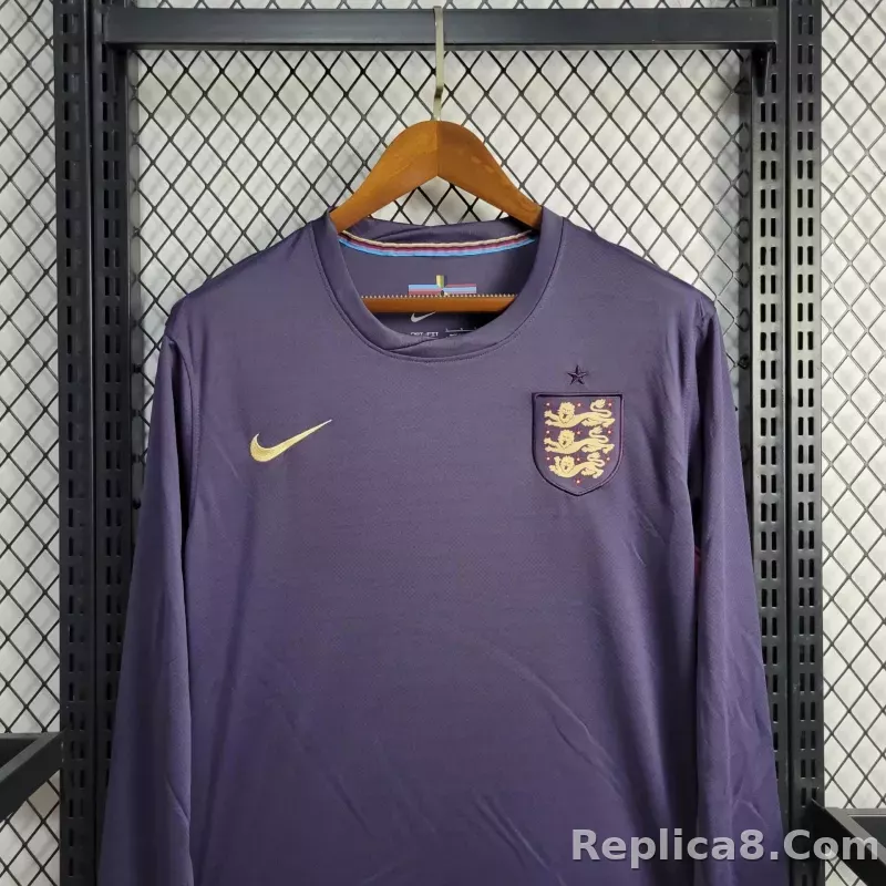 2024 England Euro Cup Away Long Sleeve Jersey - detail