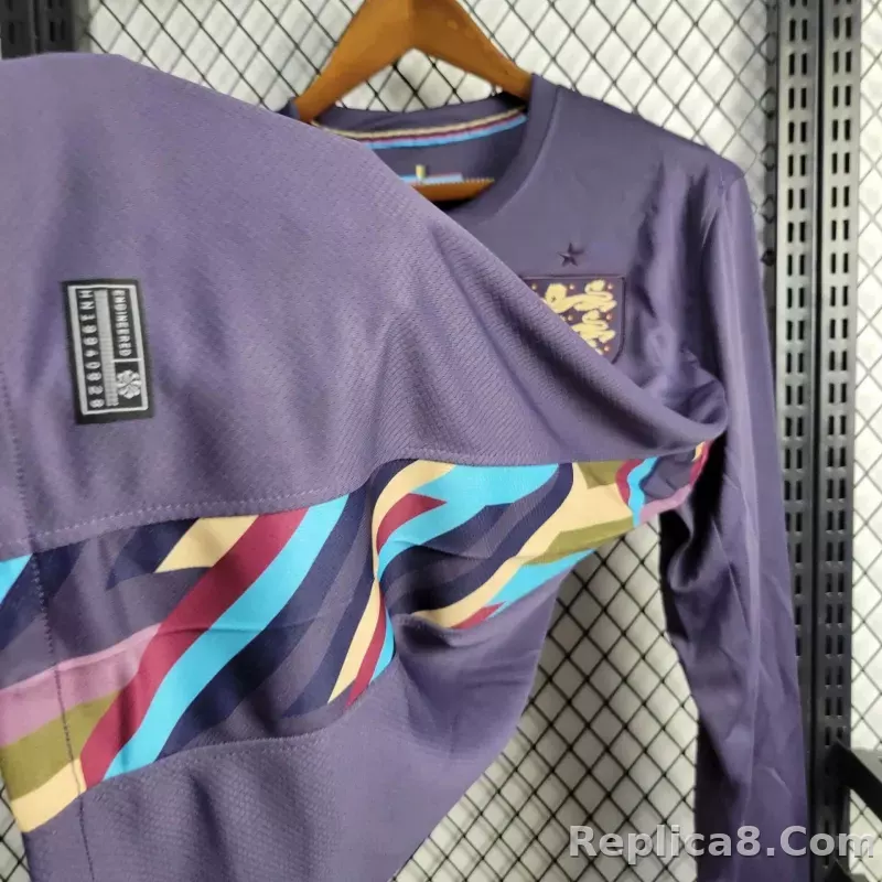 2024 England Euro Cup Away Long Sleeve Jersey - detail