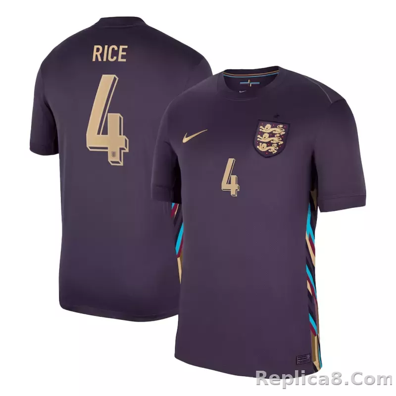 2024 England RICE #4 Euro Cup Away Jersey