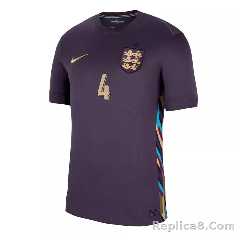 2024 England RICE #4 Euro Cup Away Jersey - detail