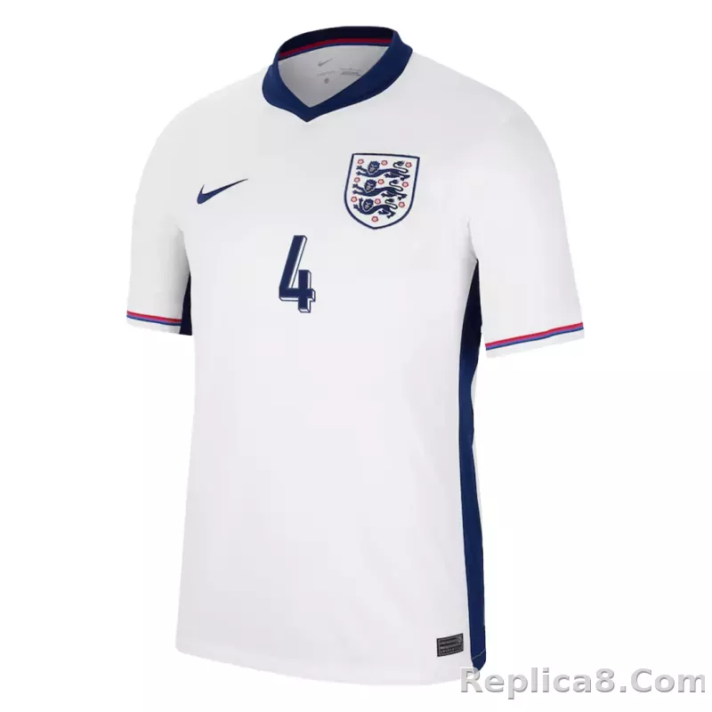 2024 England RICE #4 Euro Cup Home Jersey - detail