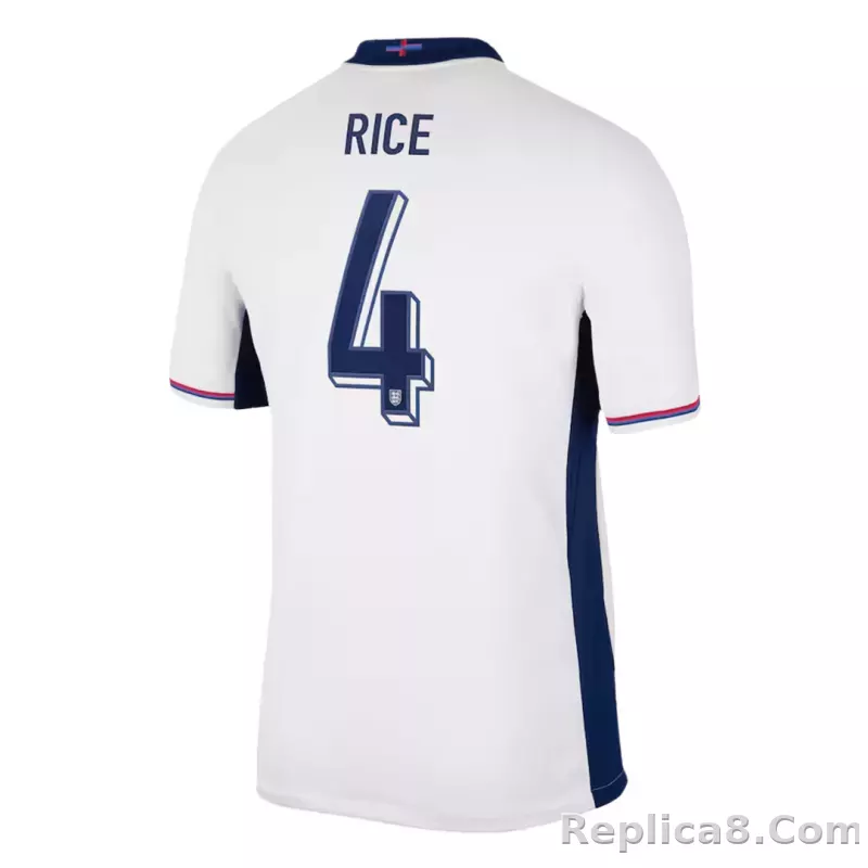 2024 England RICE #4 Euro Cup Home Jersey - detail