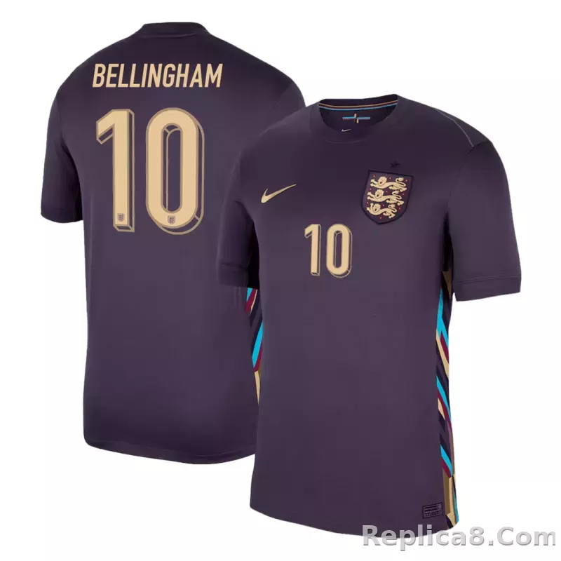 2024 England BELLINGHAM #10 Euro Cup Away Jersey