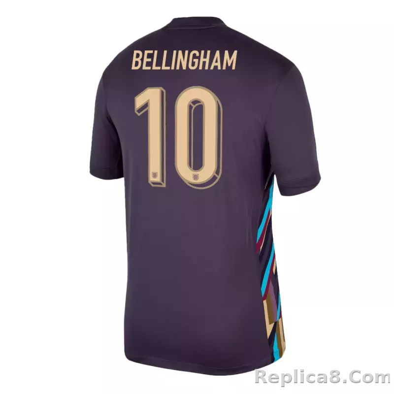 2024 England BELLINGHAM #10 Euro Cup Away Jersey - detail