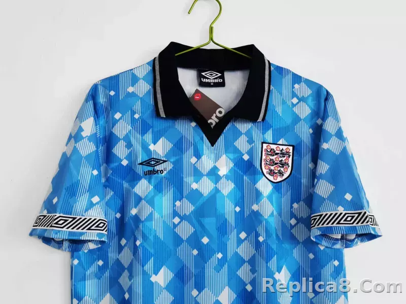 1990 England World Cup Away Retro Jersey - detail