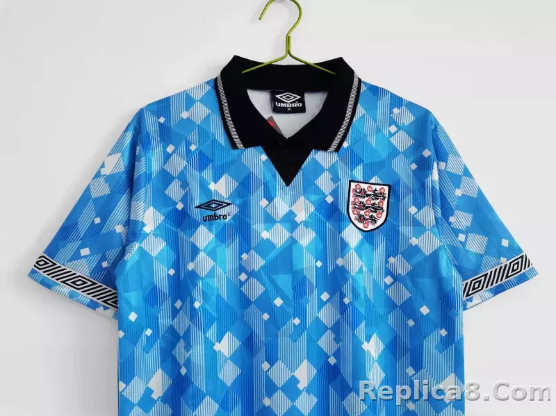 1990 England World Cup Away Retro Jersey - detail