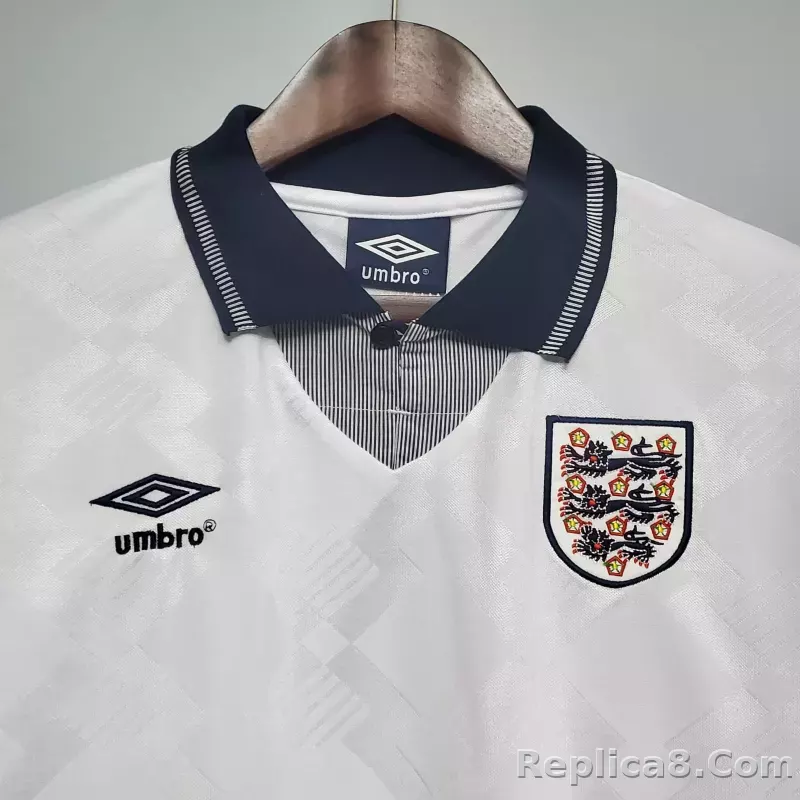 1990 England World Cup Home Retro Jersey - detail