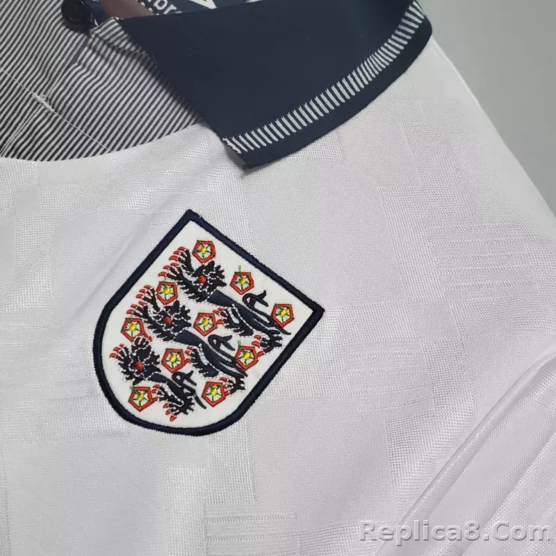 1990 England World Cup Home Retro Jersey - detail