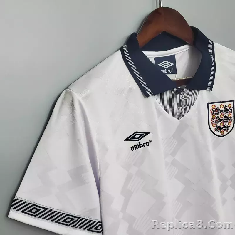 1990 England World Cup Home Retro Jersey - detail
