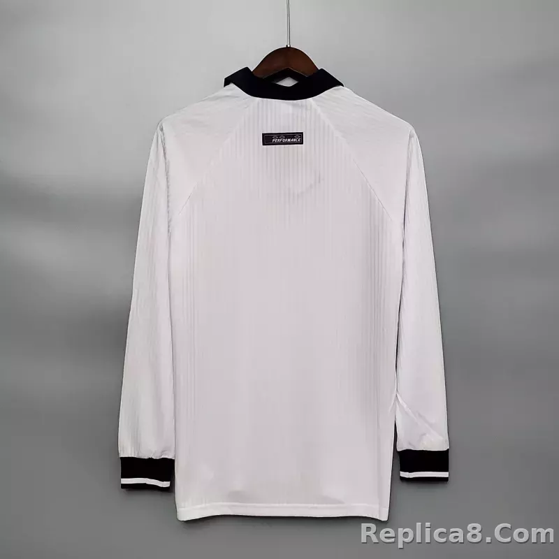 1998 England World Cup Home Retro Jersey Long Sleeve - detail