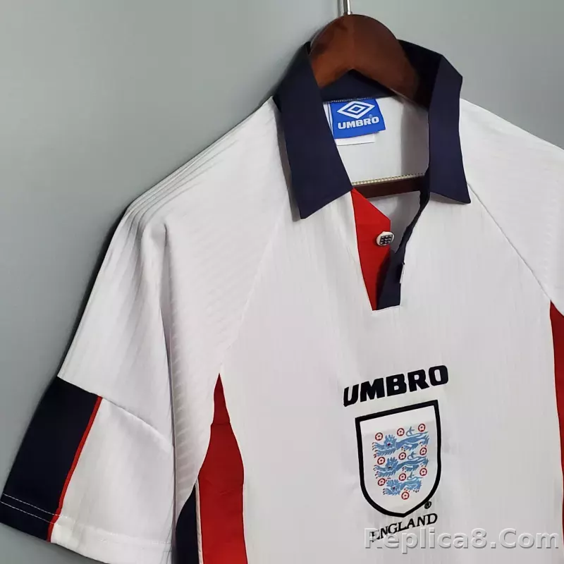 1998 England World Cup Home Retro Jersey - detail