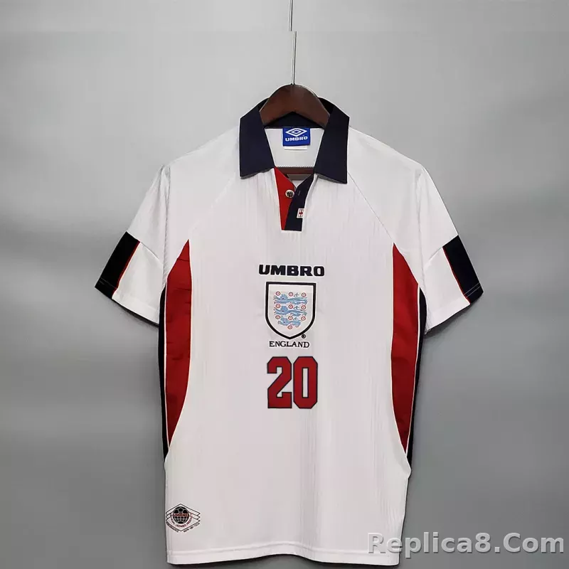 1998 England World Cup Home Retro Jersey - detail