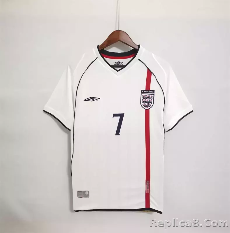 2002 England World Cup Home Retro Jersey - detail