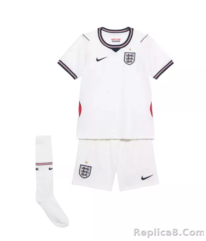 2026 England Home Wolrd Cup Soccer Kids Full Kit Jersey+Shorts+Socks