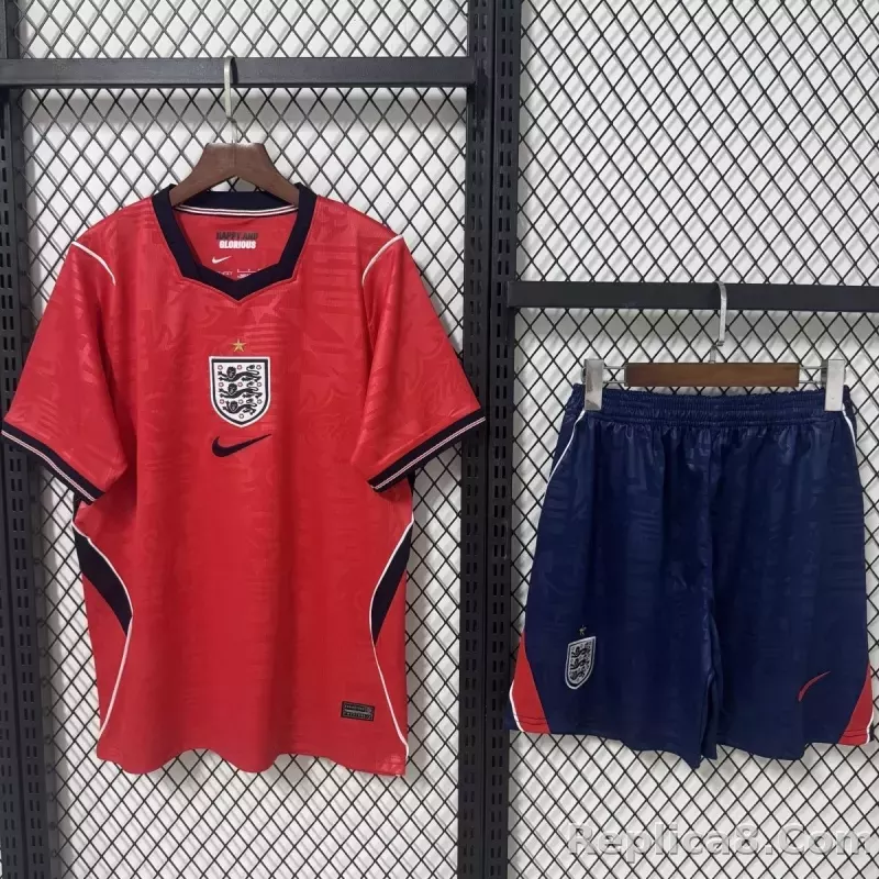 2026 England Away Wolrd Cup Soccer Kids Kit Jersey+Shorts