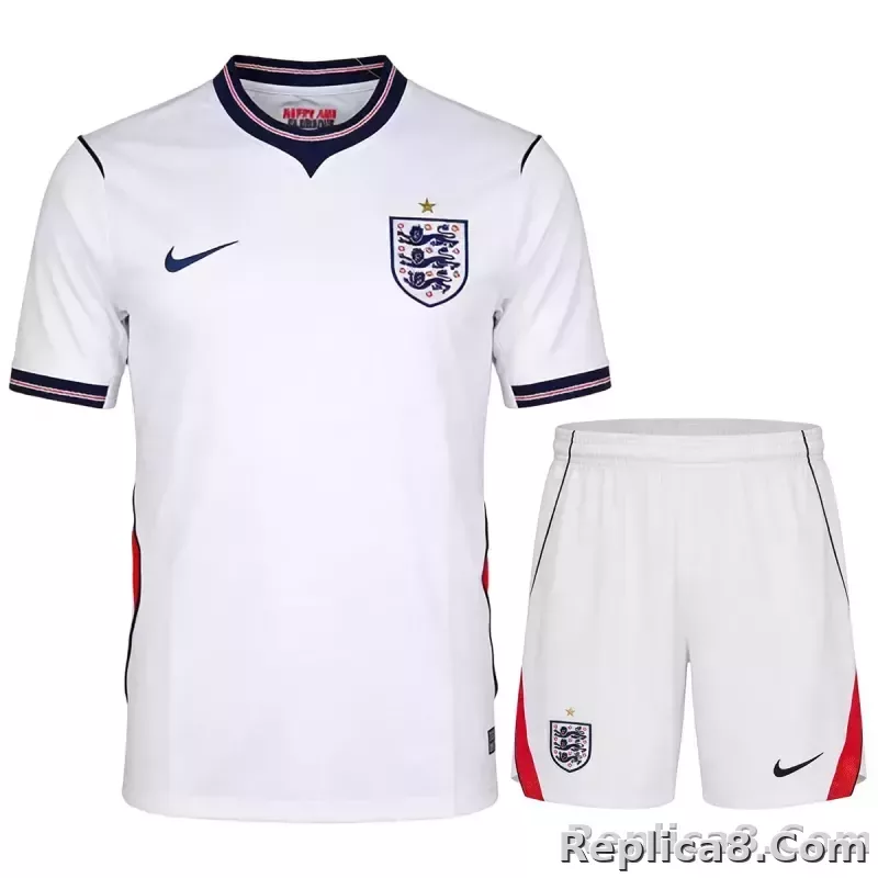 2026 England Home Wolrd Cup Soccer Kit Jersey+Shorts