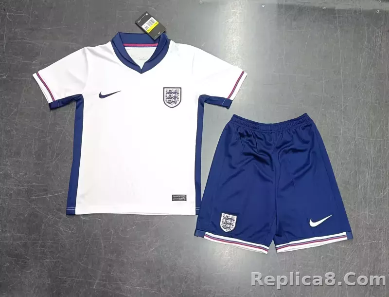 2024 England Euro Cup Home Kids Kit Jersey+Shorts