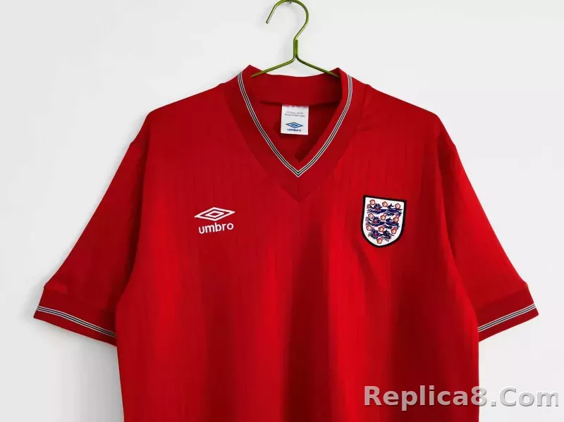 1984/87 England  Away Retro Jersey - detail