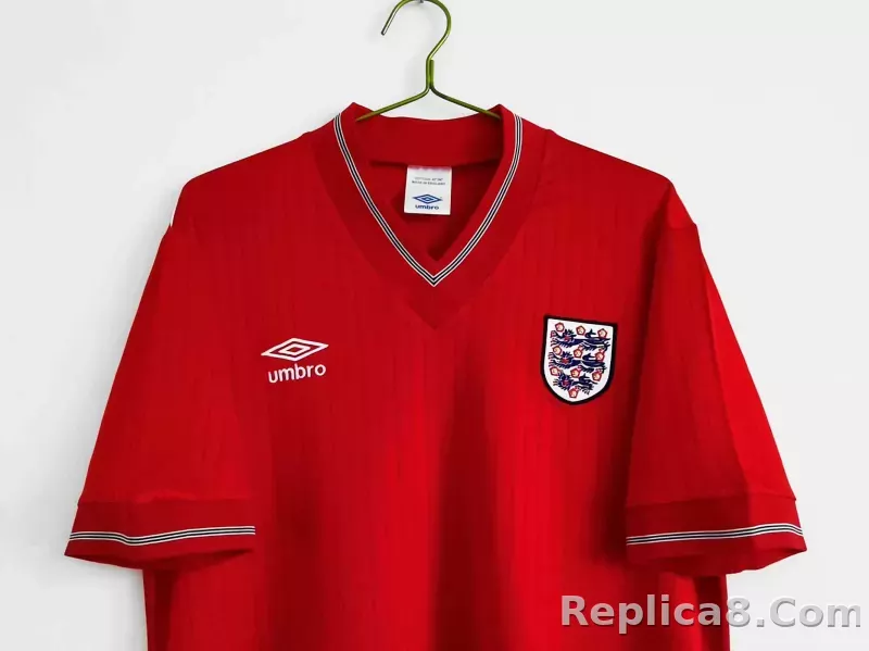1984/87 England  Away Retro Jersey - detail