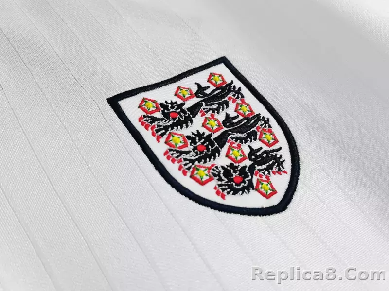 1984/87 England Home Retro Jersey - detail