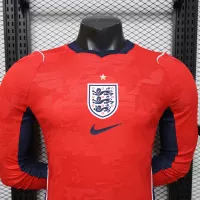 2026 England Away Word Cup Soccer Jersey Player Version Long Sleeve - view 3