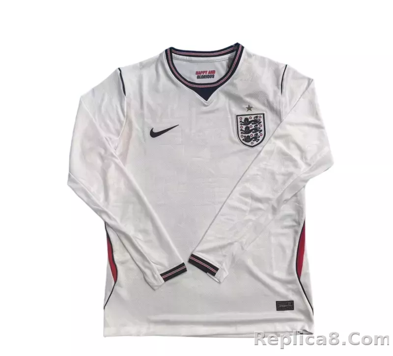 2026 England Home Wolrd Cup Soccer Jersey Long Sleeve