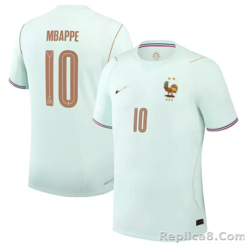 Kylian Mbappé France National Team Nike 2026 Away Match Authentic Jersey - Green