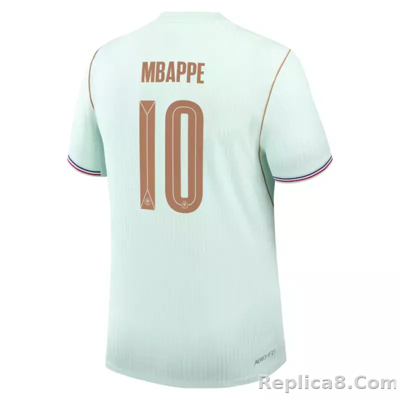 Kylian Mbappé France National Team Nike 2026 Away Match Authentic Jersey - Green - detail