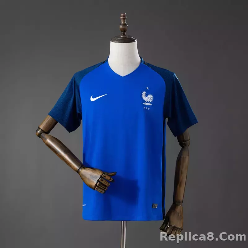 2016 France Euro Cup Home Retro Jersey