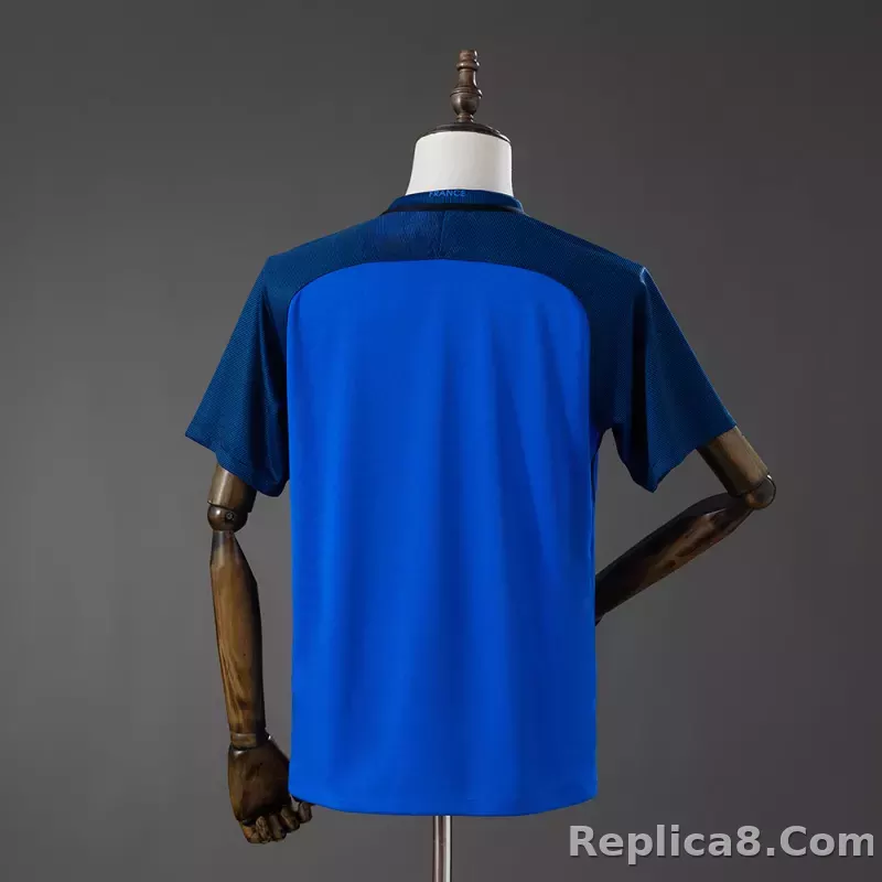 2016 France Euro Cup Home Retro Jersey - detail