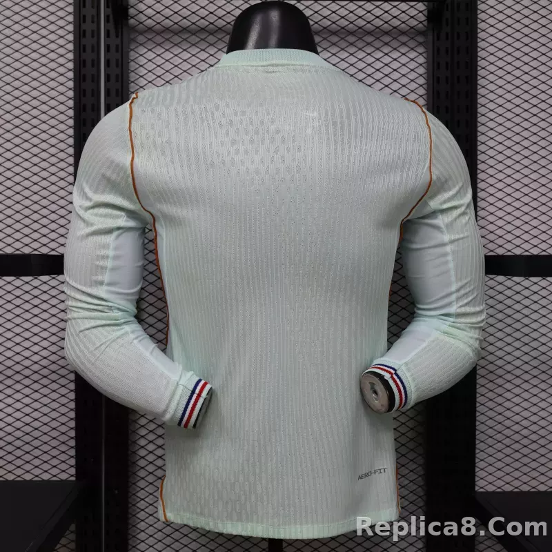 2026 France Away World Cup Soccer Jersey Authentic Shirt Long Sleeve - detail