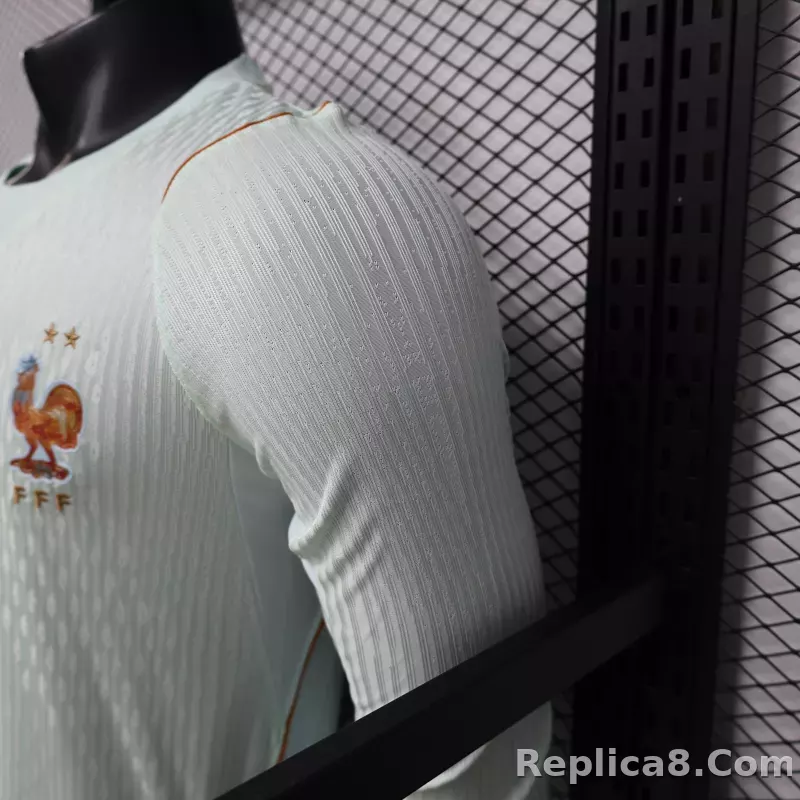 2026 France Away World Cup Soccer Jersey Authentic Shirt Long Sleeve - detail