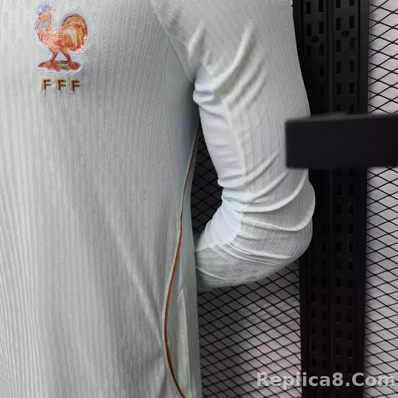 2026 France Away World Cup Soccer Jersey Authentic Shirt Long Sleeve - detail