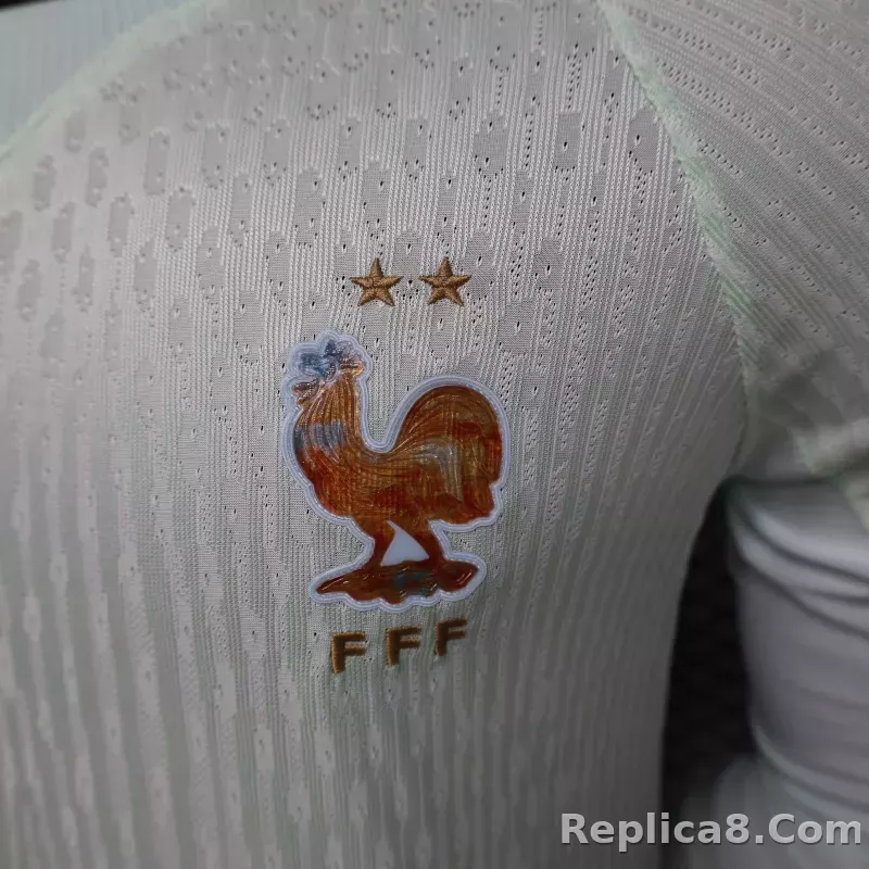 2026 France Away World Cup Soccer Jersey Authentic Shirt Long Sleeve - detail