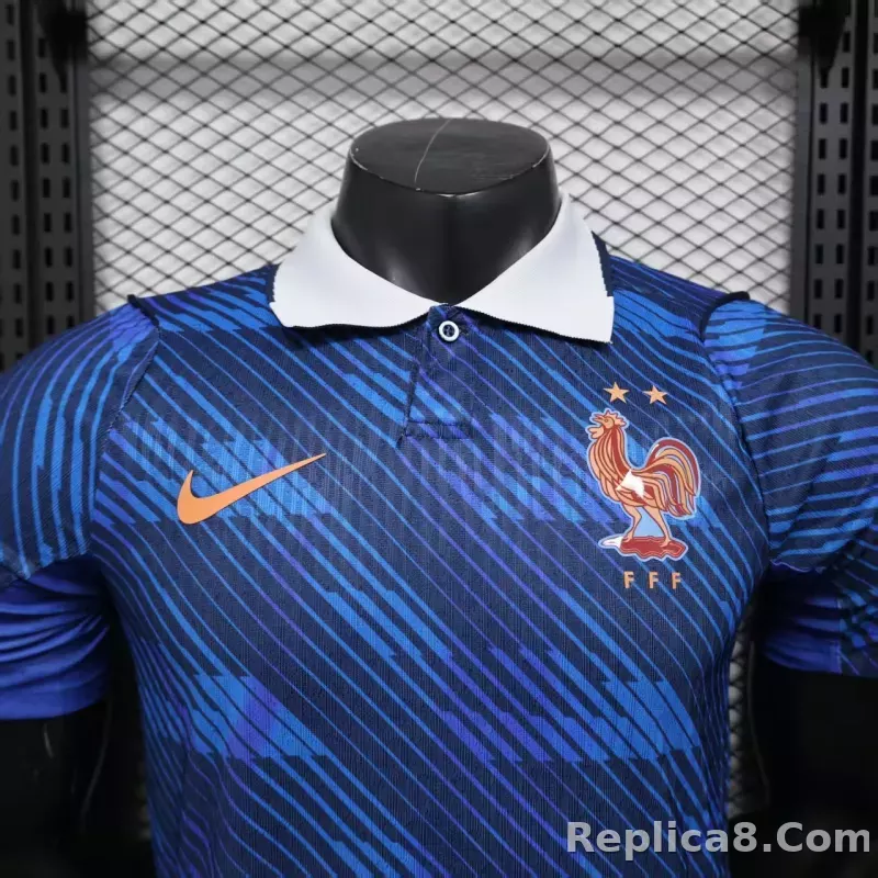 2026 France Home World Cup Soccer Jersey Authentic Shirt - detail