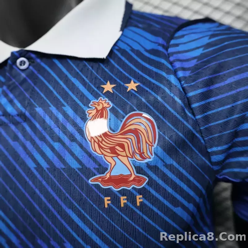 2026 France Home World Cup Soccer Jersey Authentic Shirt - detail