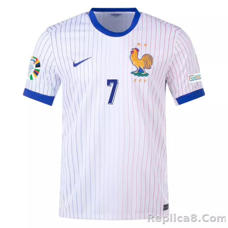 2024 France GRIEZMANN #7 Euro Cup Away Jersey - detail