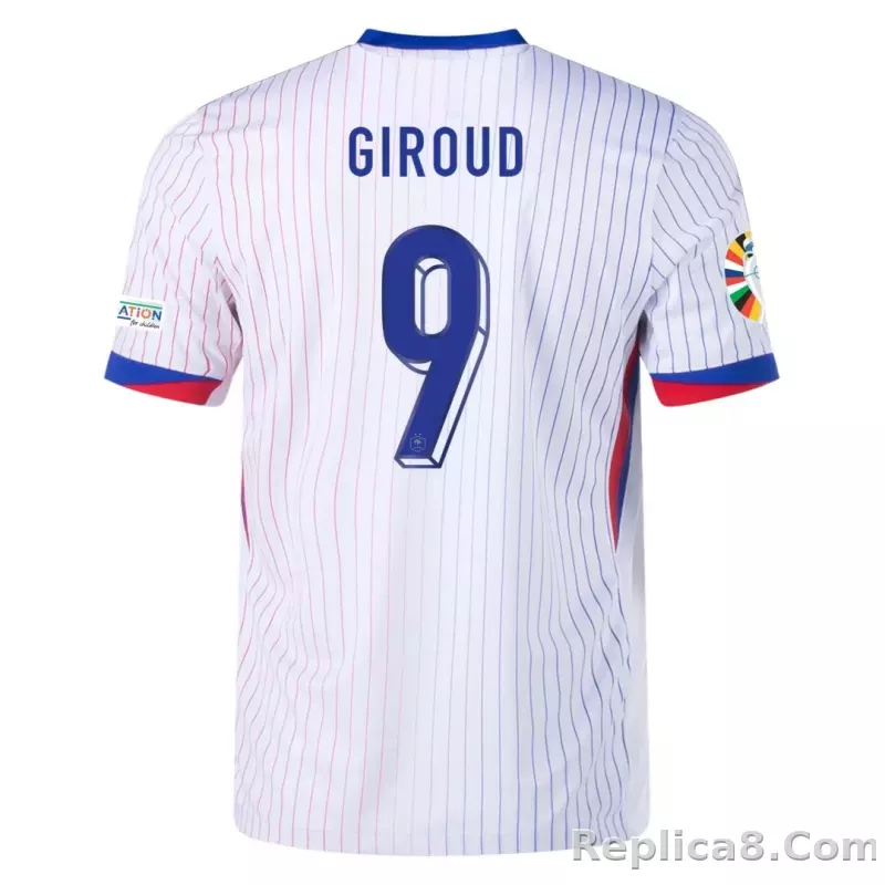 2024 France GIROUD #9 Euro Cup Away Jersey