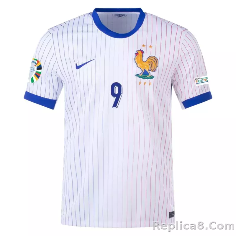 2024 France GIROUD #9 Euro Cup Away Jersey - detail