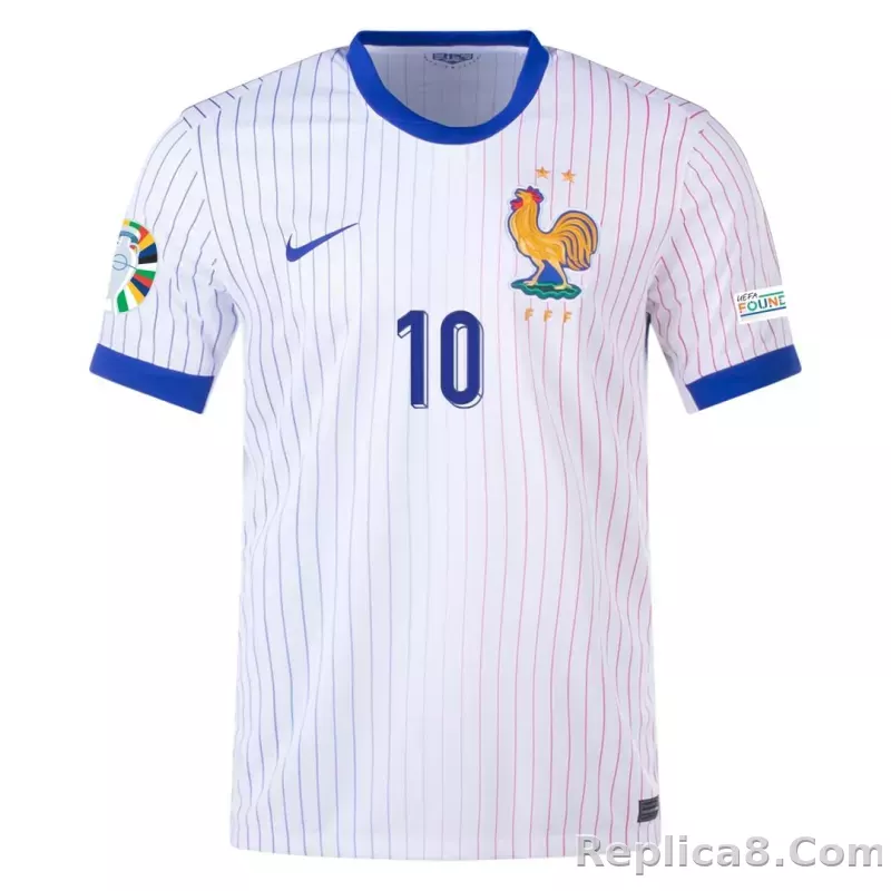 2024 France MBAPPE #10 Euro Cup Away Jersey - detail