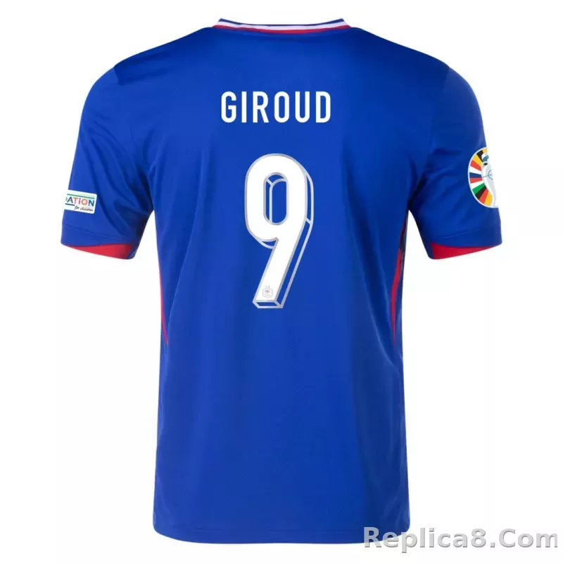 2024 France GIROUD #9 Euro Cup Home Jersey