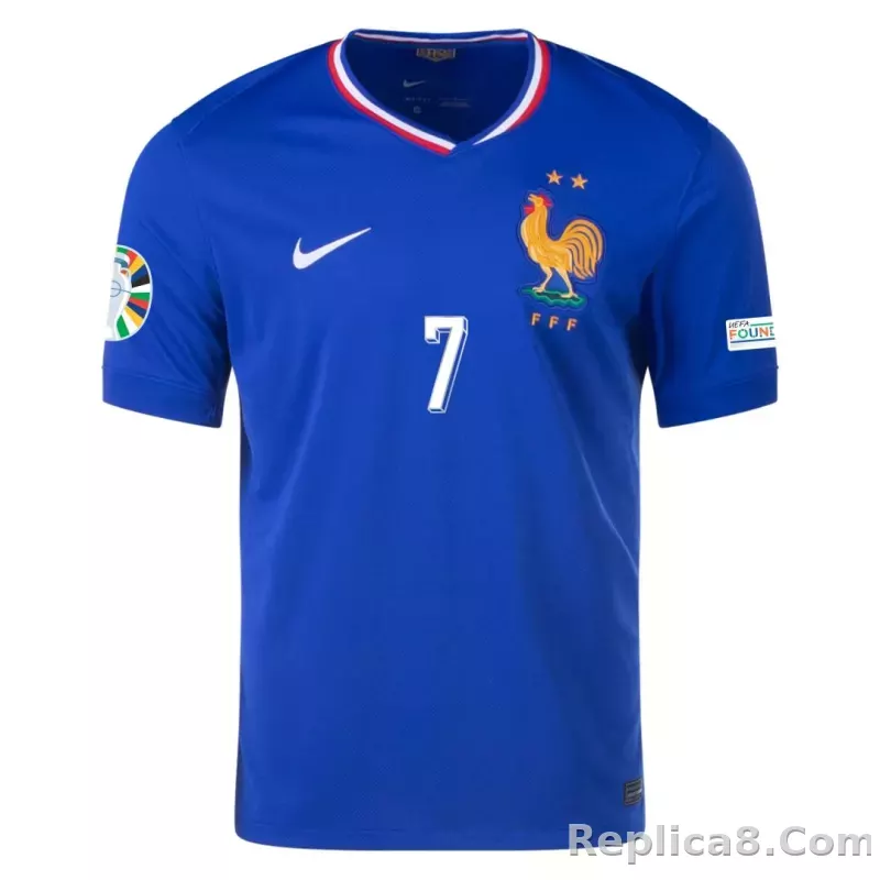 2024 France GRIEZMANN #7 Euro Cup Home Jersey - detail