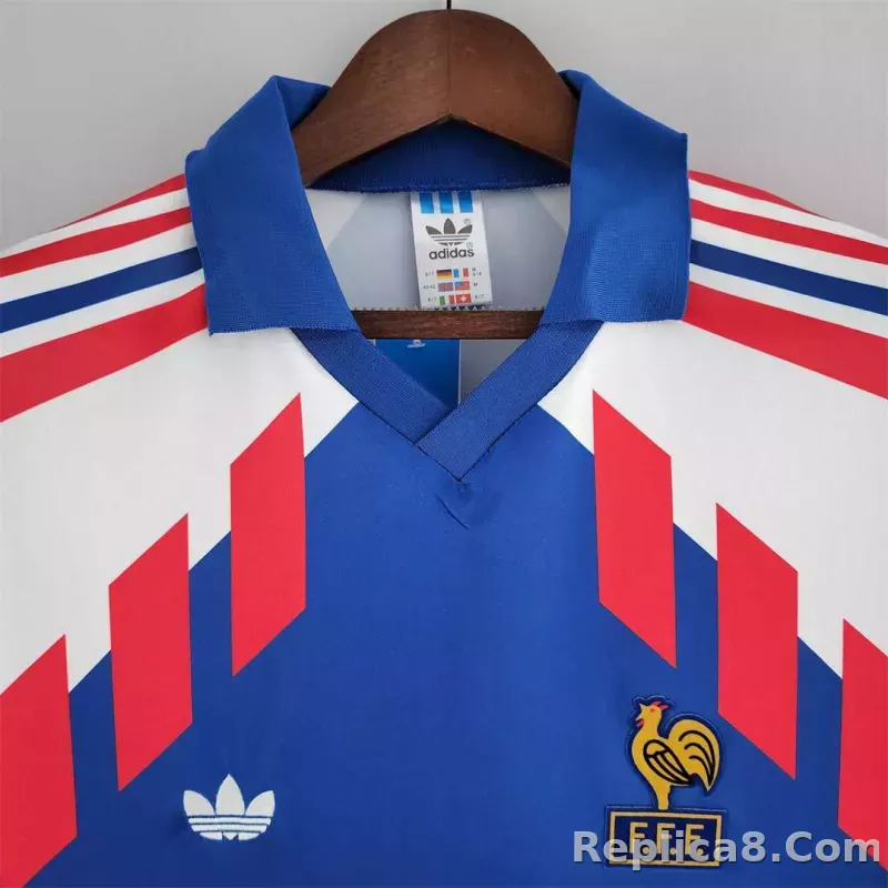 1990 France World Cup Home Retro Jersey - detail