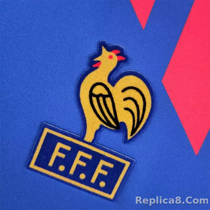 1990 France World Cup Home Retro Jersey - detail