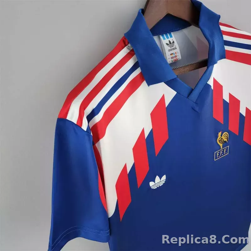 1990 France World Cup Home Retro Jersey - detail