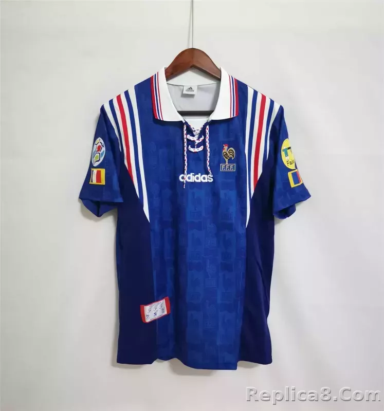 1996 France Euro Cup Home Retro Jersey